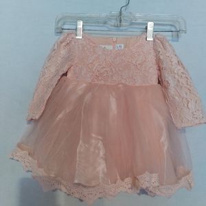 NNJXD lace long sleeve baby girl dress
